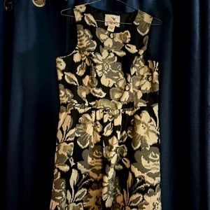Tabitha Size 6 Dress. Black and Gold. Worn once for a wedding. Like new.